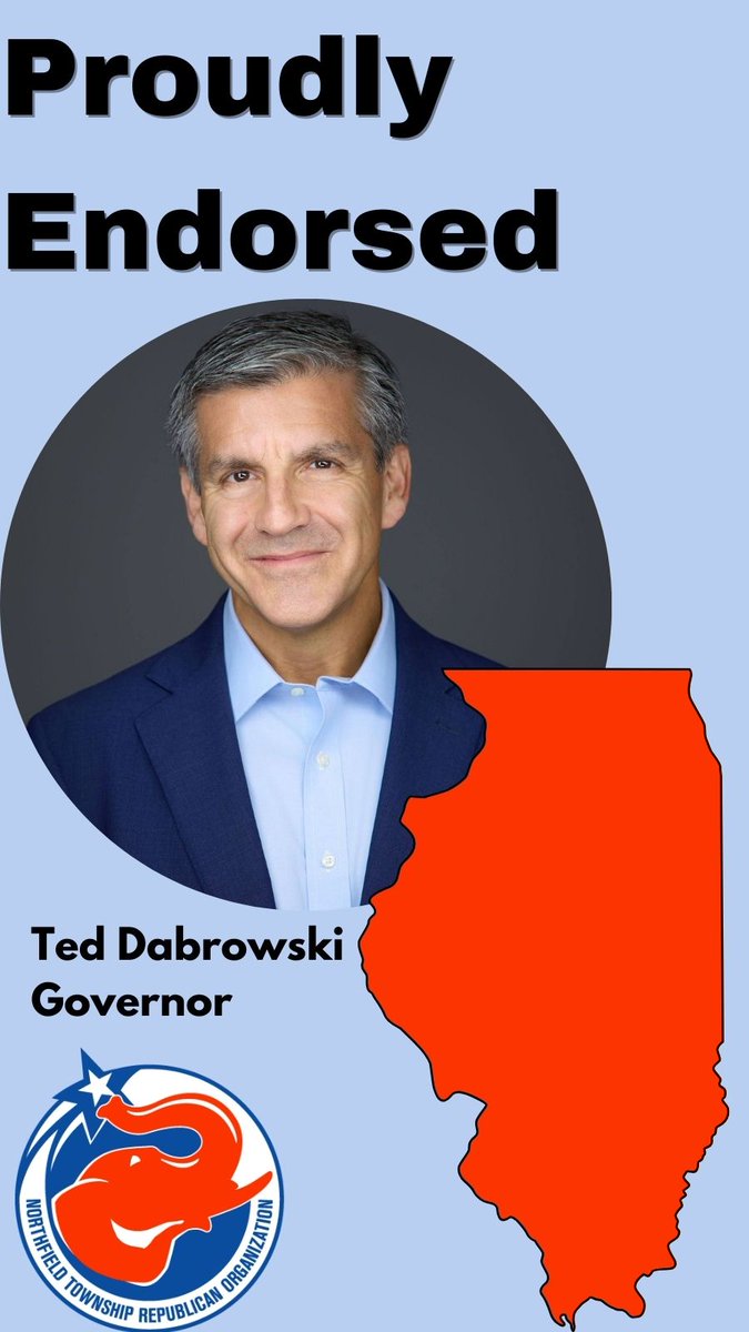 We're proudto endorse <a href="/TedForIllinois/">Ted For Illinois</a> (<a href="/ilpoliski/">Ted Dabrowski</a>) for Governor. He has dedicated the last 15 years to identifying the state's problems and proposing solutions. He's the best choice to be our next Governor.