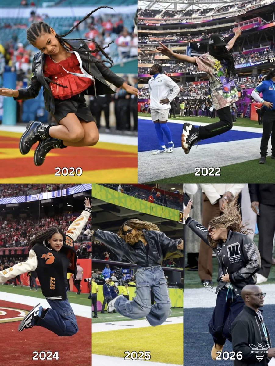thatssoyoncee's tweet photo. Blue’s iconic Super Bowl jump https://t.co/isZztqEBTb