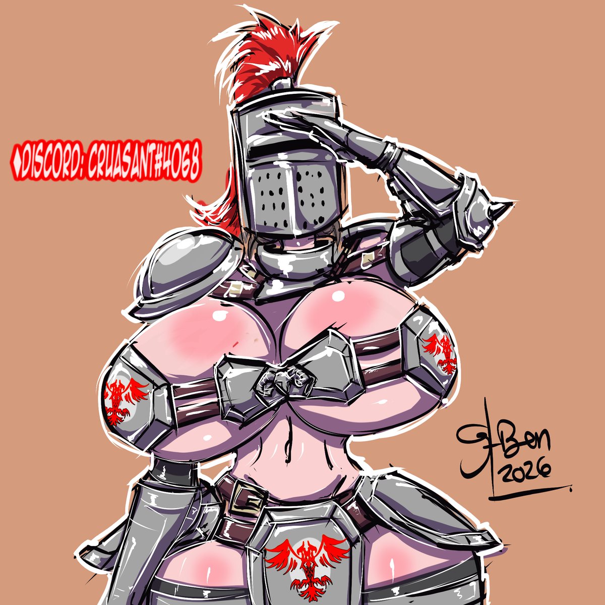 Elite Knight... In times of danger you can trust in a real knight. They will protect you and... keep you safe... and drain your balls if needed.
#knight #boobs #medieval #ogre #fantasy #bimbo