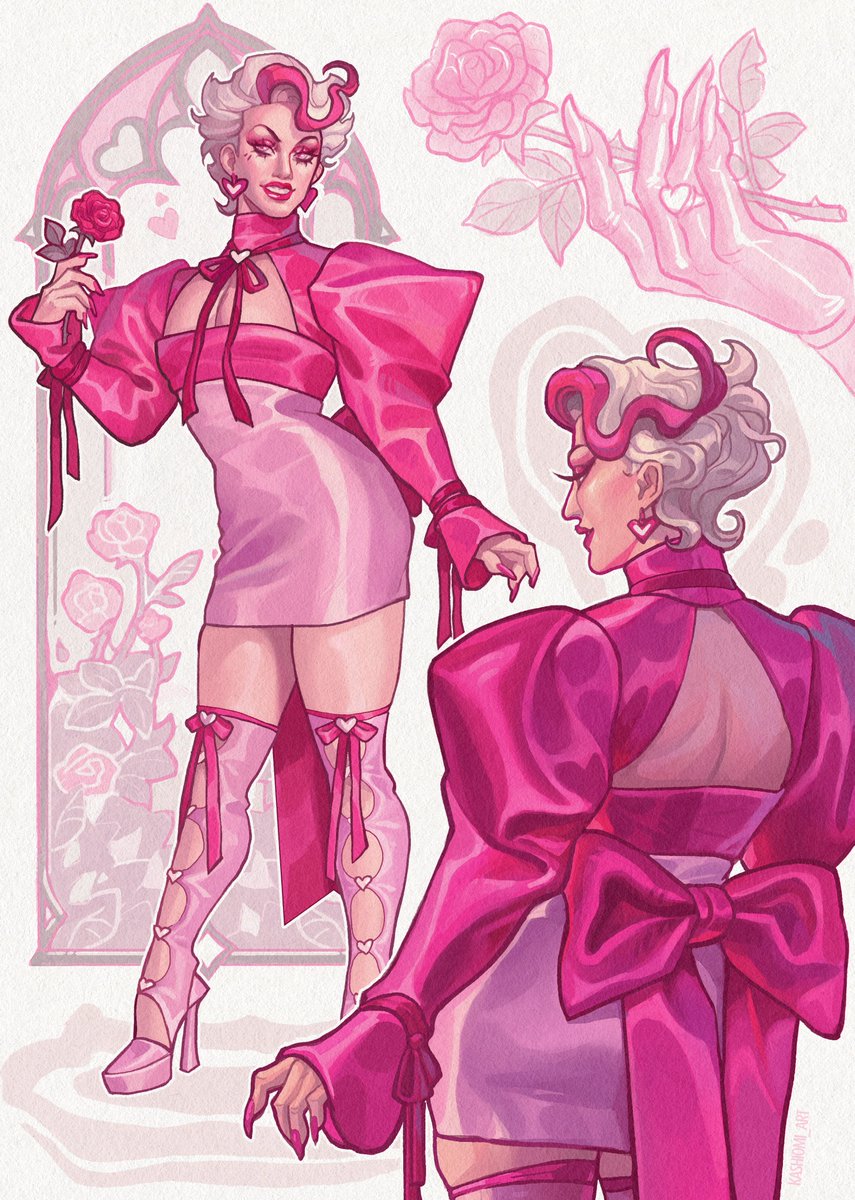 I am drawing my drag queen and king OCs just to feel soemthing 🌹🥀
#украрт