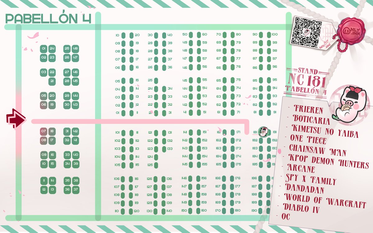 <a href="/JW_Arte/">JW Art</a> Holi holi, soy Only, y estaré en el Pabellón 4 en Stand No comercial 181 💖 Traigo cositas nuevas y estaré regalando cositas por San Valentin 🩷

Acepto reservas por DM 🫶
También iré de cosplay de Maomao el sábado y de Frieren el domingo 🌿 Pasa a saludar