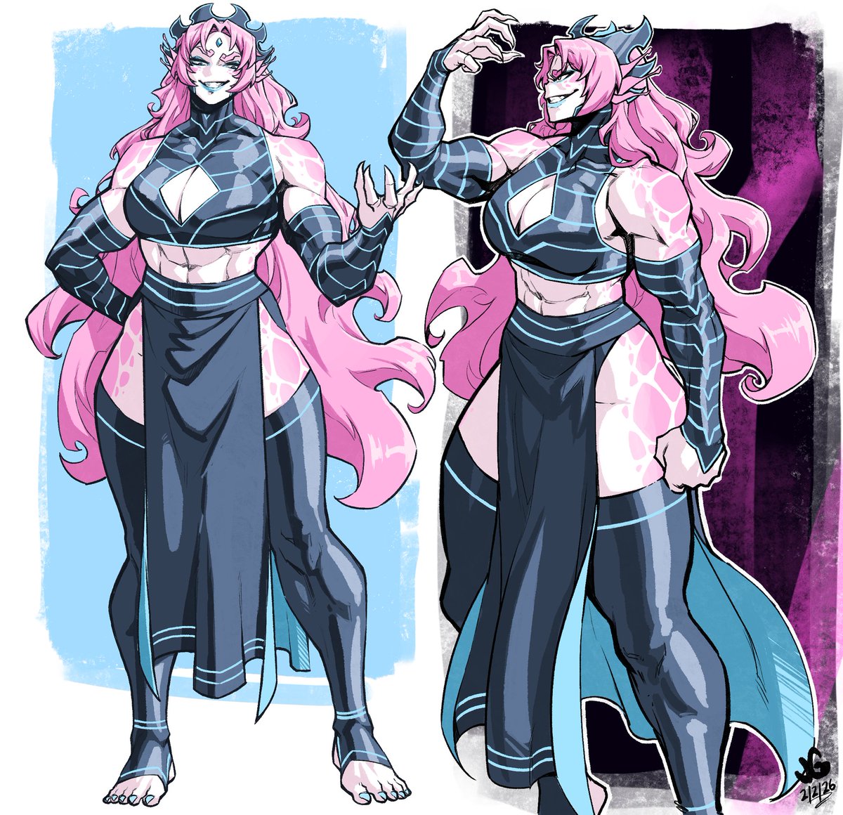 Some Vivian practice as she will be making her debut in the comic