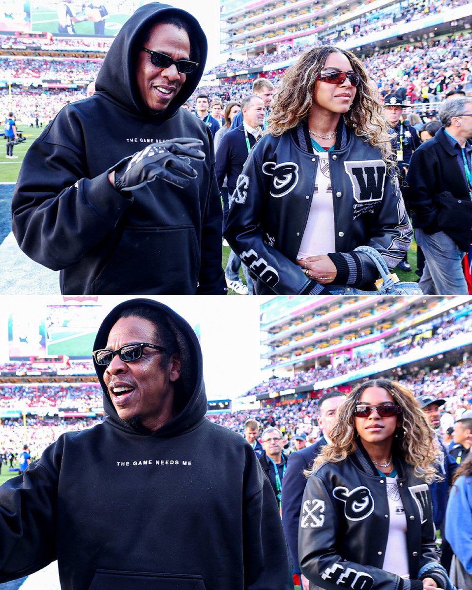 ComplexMusic's tweet image. Jay-Z and Blue Ivy 💙 #SuperBowl