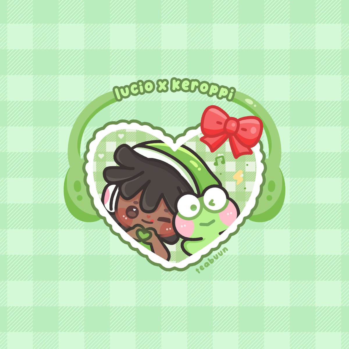 teabuun's tweet image. 🐸 lucio x keroppi 🍀✨ 

#overwatch #sanrio