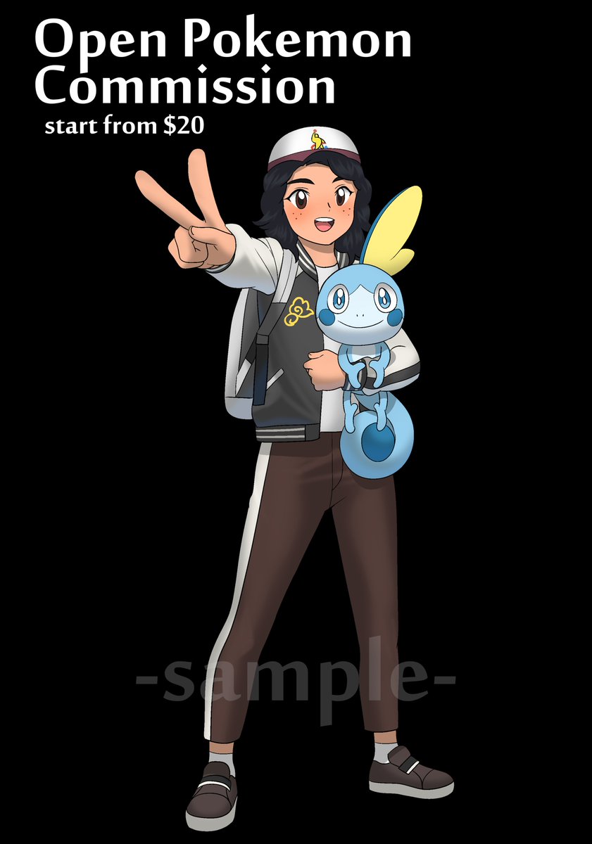 Open Pokemon Commission, you can DM me. #pokemon #opencommission #commission #art #anime