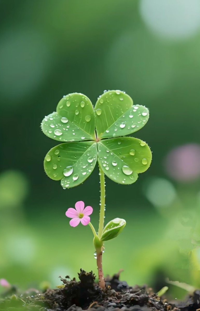 This is the lucky clover

Make your wish and pass it on