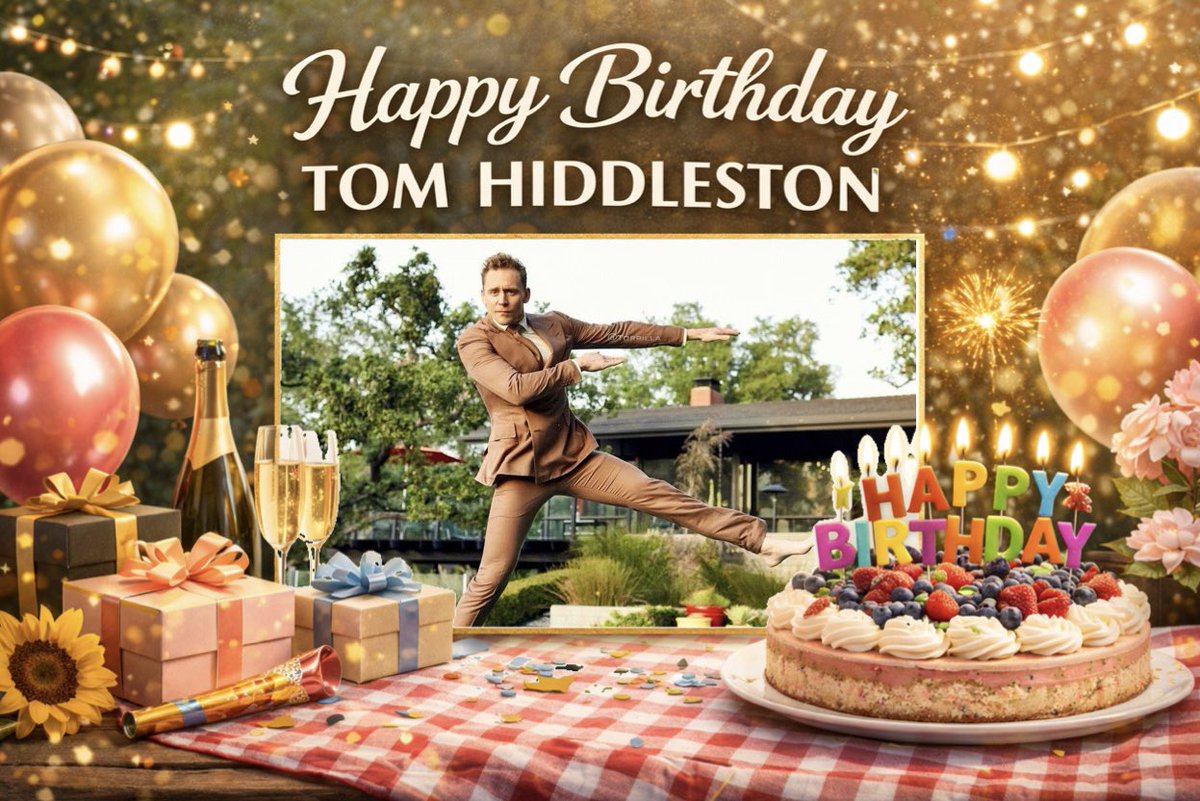 maximum__venom's tweet photo. - ̗̀ 𝙷𝙰𝙿𝙿𝚈 𝙱𝙸𝚁𝚃𝙷𝙳𝙰𝚈  ̖́-
Tom Hiddleston 🎂💐
 #TomHiddleston https://t.co/HcBgVTxKg5