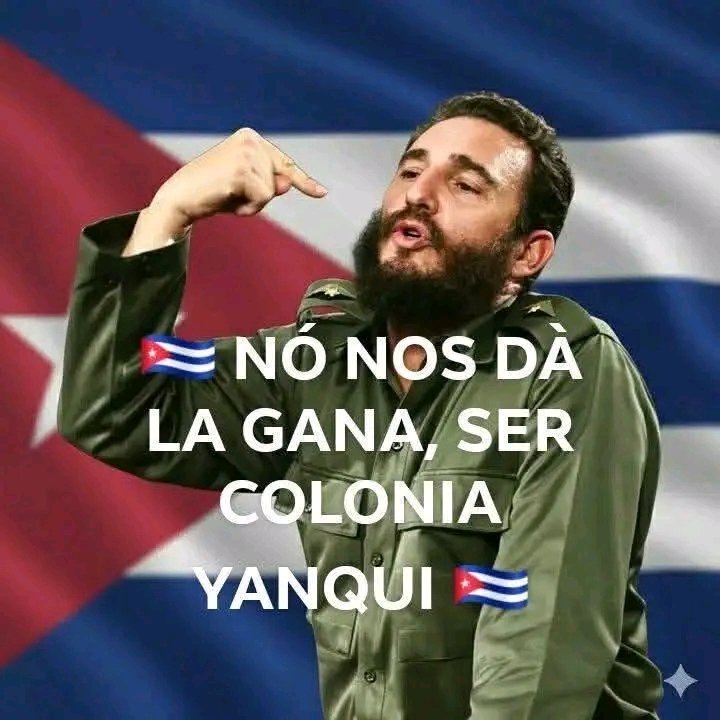 #CubaVencerá 
#CubaEstáFirme
No colonia yanqui.