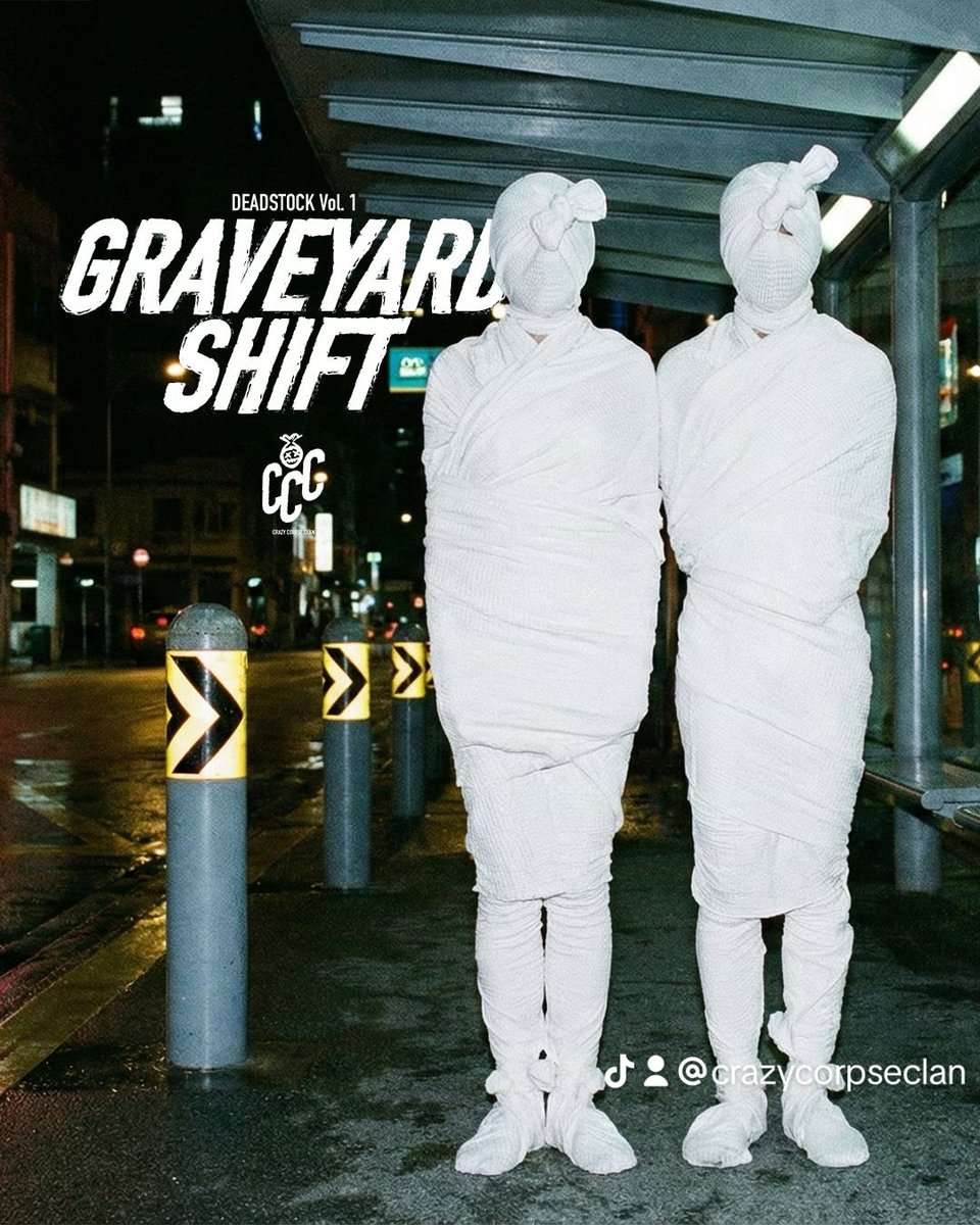Last bus missed. 🚌🚫

No service after 00:00.
Just us and the static.

Graveyard Shift Vol. 1
Waiting for the drop.
Don't get left behind.
[Link in Bio]

#crazycorpseclan #lastbus #graveyardshift #sgstreetwear #supportlocal
