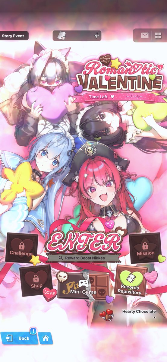 I finished the Romantic Valentine event in #NIKKE #GoddessofVictoryNikke it was a decent event. I definitely enjoyed the previous maid event more but this one was still cool seeing all the maids, Johnny and spending time with them ❤️