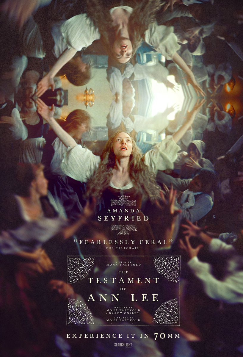 I will now see THE TESTAMENT OF ANN LEE (with a bunch of strangers during the Super Bowl) at Alamo Drafthouse Downtown Brooklyn.