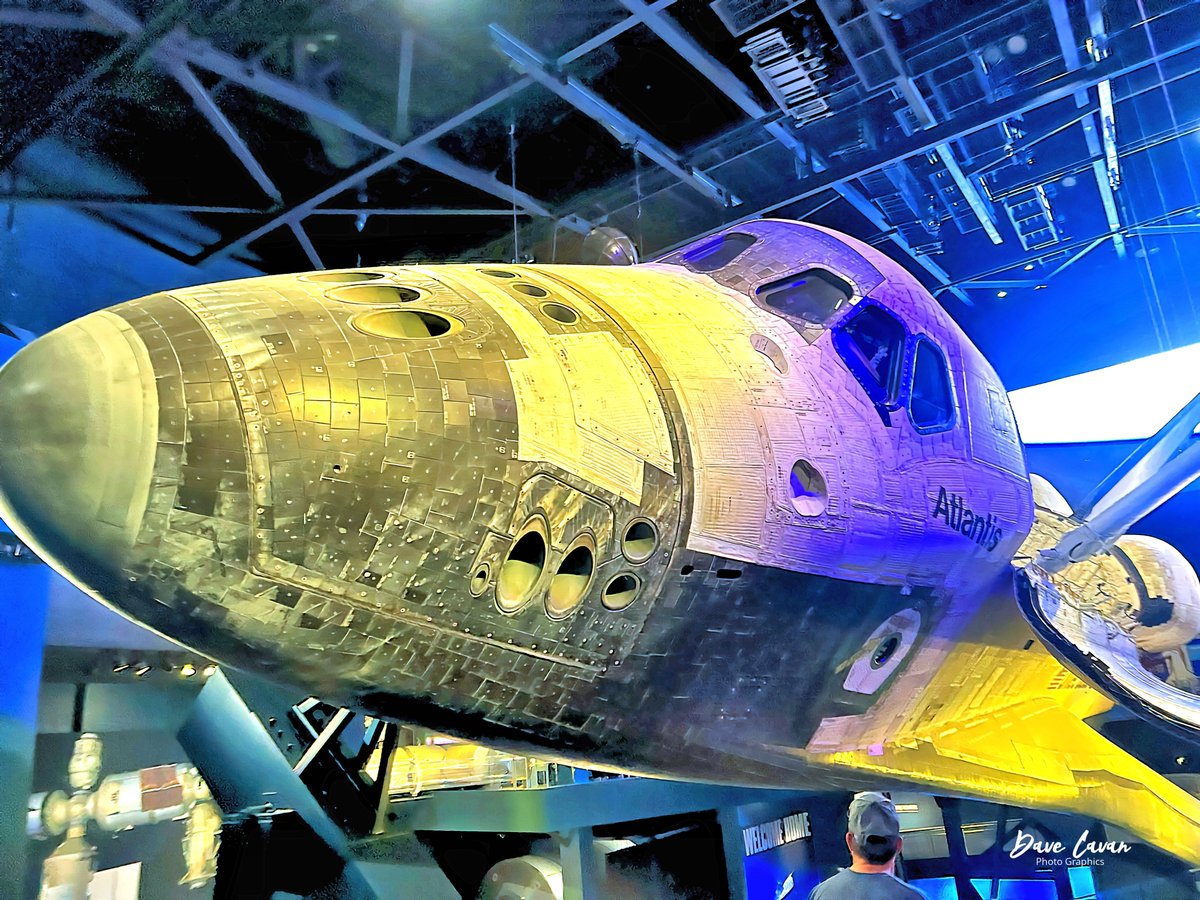 Space shuttle Atlantis flew 33 of the 135 shuttle missions, and the display of the Atlanta at Kennedy Space Center is really well done. The video setup, the reveal of the shuttle, and the closeness of this "space truck" in its original well-used form is fantastic.