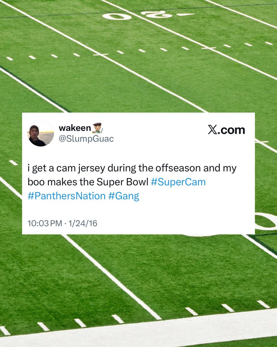ChangeTheRef's tweet photo. 10 years ago, Joaquin was ecstatic that @CameronNewton was in the Super Bowl.
Tonight during the #SuperBowl, we are thinking of Joaquin ‘Guac’ Oliver. He loved life, loved sports, and was taken too soon.
#SuperCam #PanthersNation #Gang VivaGuac https://t.co/fOWpUSV8UJ