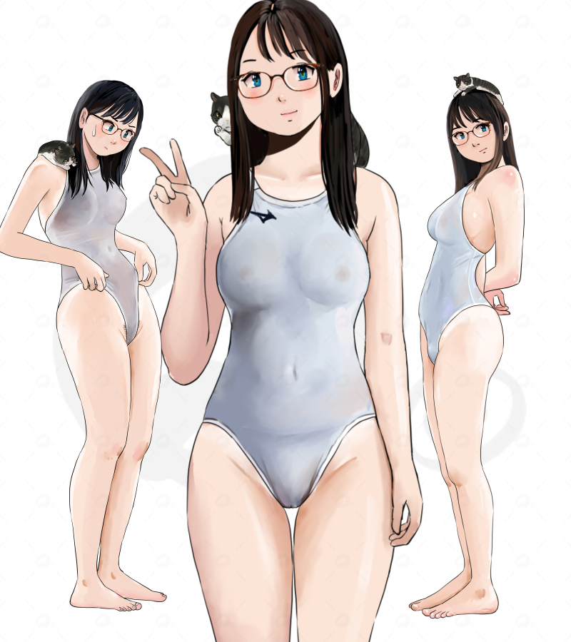 起きたらうちの周り真っ白な雪化粧でした⛄
ってことで白水着貼っときます🤍 