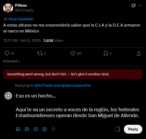 <a href="/SrChadix/">P.Ness</a> <a href="/lajornadaonline/">La Jornada</a> Híjole, mira lo que traté de publicar, y mira lo que me pasó 3 veces.