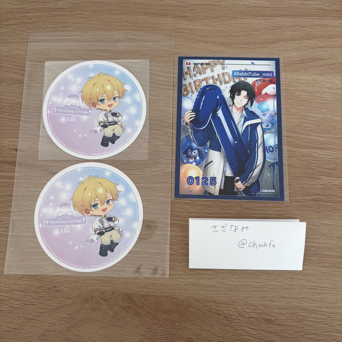 ChmKfn's tweet photo. 『交換』

アイナナ　アニカフェ　アニメイトカフェ　レインボーシティー　コースター　バースディブラマイド

求　陸　sugao 陸

譲　ナギ×2　一織バーブロ

・纏めての方優先
・一織バーブロは過去弾のsugao陸と交換のみ

お声掛けお待ちしております。 https://t.co/zhSLE7PBxp