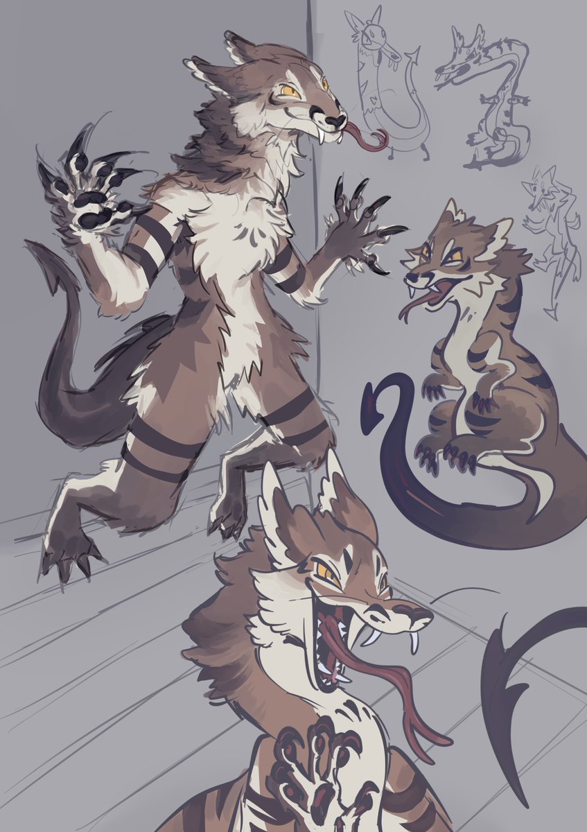 Me when im a fox dragon 🦊🐉 
Drawn in clip studio paint 🎨