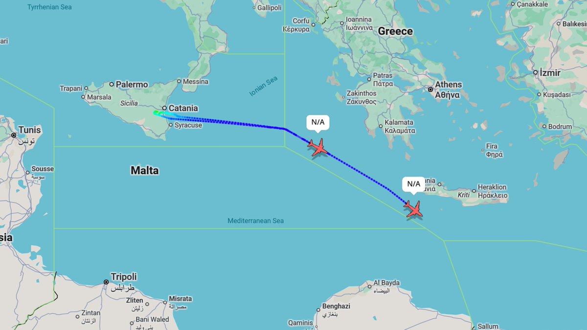US Navy VP-10 P-8A #LD430 &amp; #LD440 out of NAS Sigonella are en route to Isa AB and Thumrait AB, respectively. This will bring the number of Poseidons in the Middle East to four.

168430 / #AE6851
168440 / #AE6814