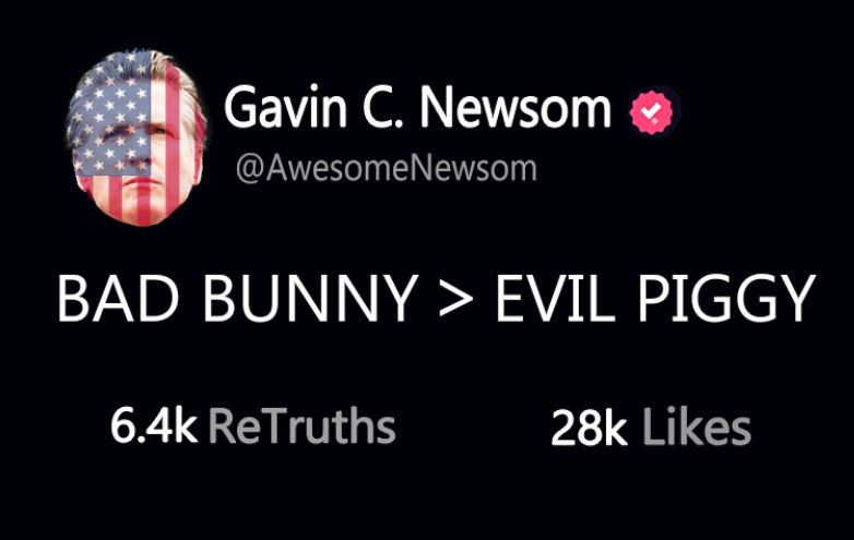 Governor Newsom Press Office (parody) tweet media