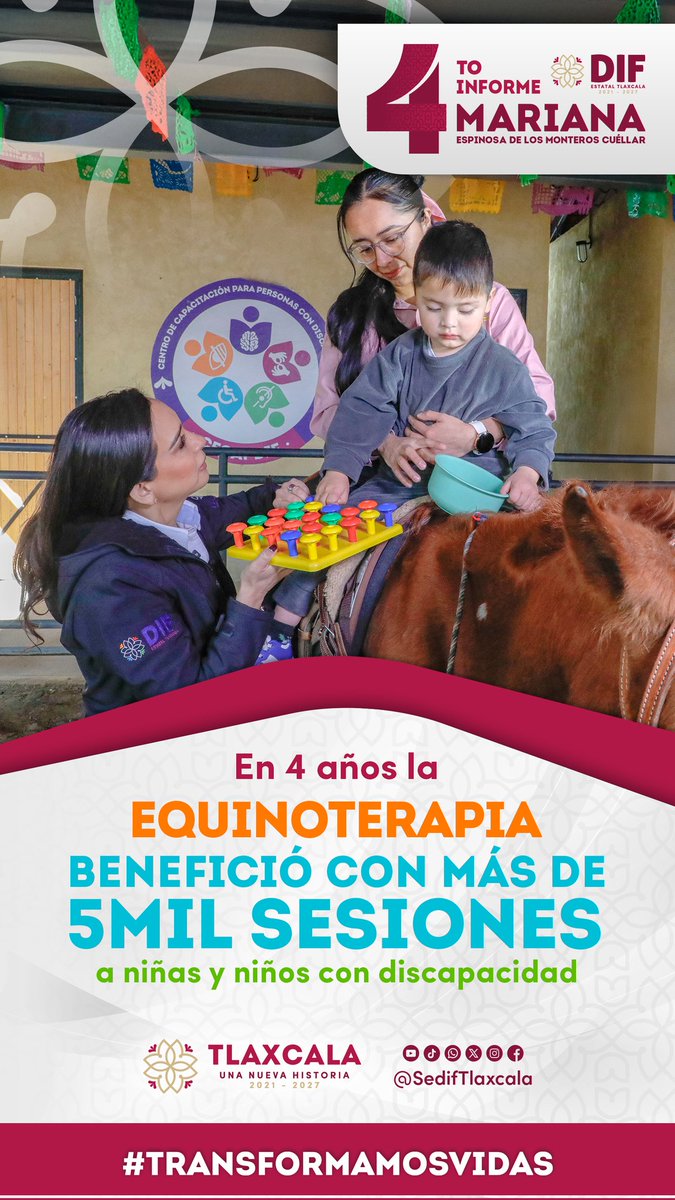 ✨ Transformar vidas es nuestra mayor satisfacción. En el #CECAPDIF, 800 personas con discapacidad y adultos mayores fortalecieron sus habilidades sociales y laborales. 🛠️ El talento no tiene límites. 💜
#TransformamosVidas #4toInformeSEDIFTlaxcala <a href="/Mariana_tlx/">Mariana Espinosa de los Monteros</a> <a href="/SedifTlaxcala/">SEDIF Tlaxcala</a>