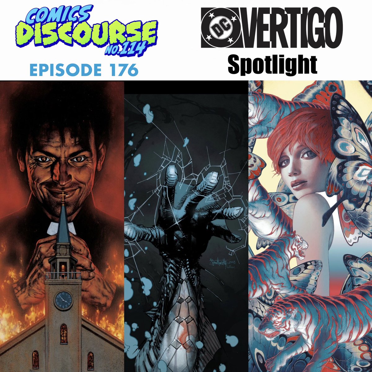 Episode 176: In celebration of #DCComics relaunching #VertigoComics, we’re spotlighting some classic titles from across the imprint’s history; Animal Man, Preacher, Fables, House of Mystery, American Vampire, and The Wake. 

podcasts.apple.com/us/podcast/com…