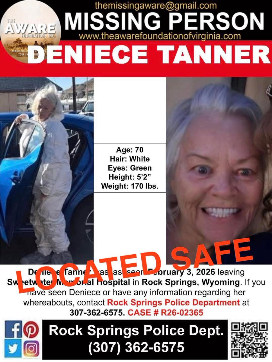 ***UPDATE*** Deniece has been located and is safe. #TheAWAREFoundationInc