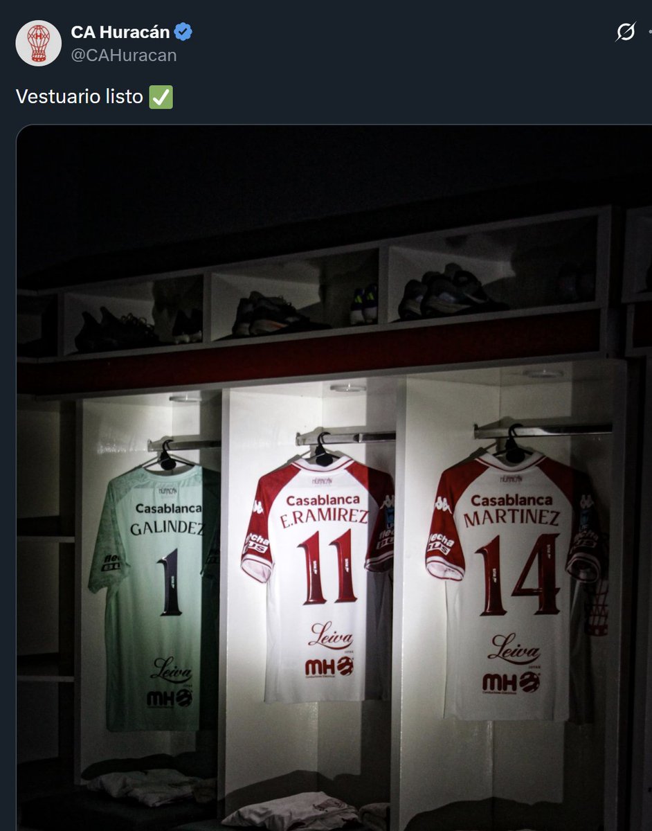 GuidoNewsAR's tweet image. ❗️HURACÁN BOLACEÓ EN REDES SOCIALES A SAN LORENZO: FOTO CON 3 CAMISETAS Y UN NÚMERO PARTICULAR...

1⃣-1⃣1⃣-1⃣4⃣, las camisetas que seleccionaron en el "Globo" haciendo referencia a la villa en la que se encuentra la cancha del Ciclón