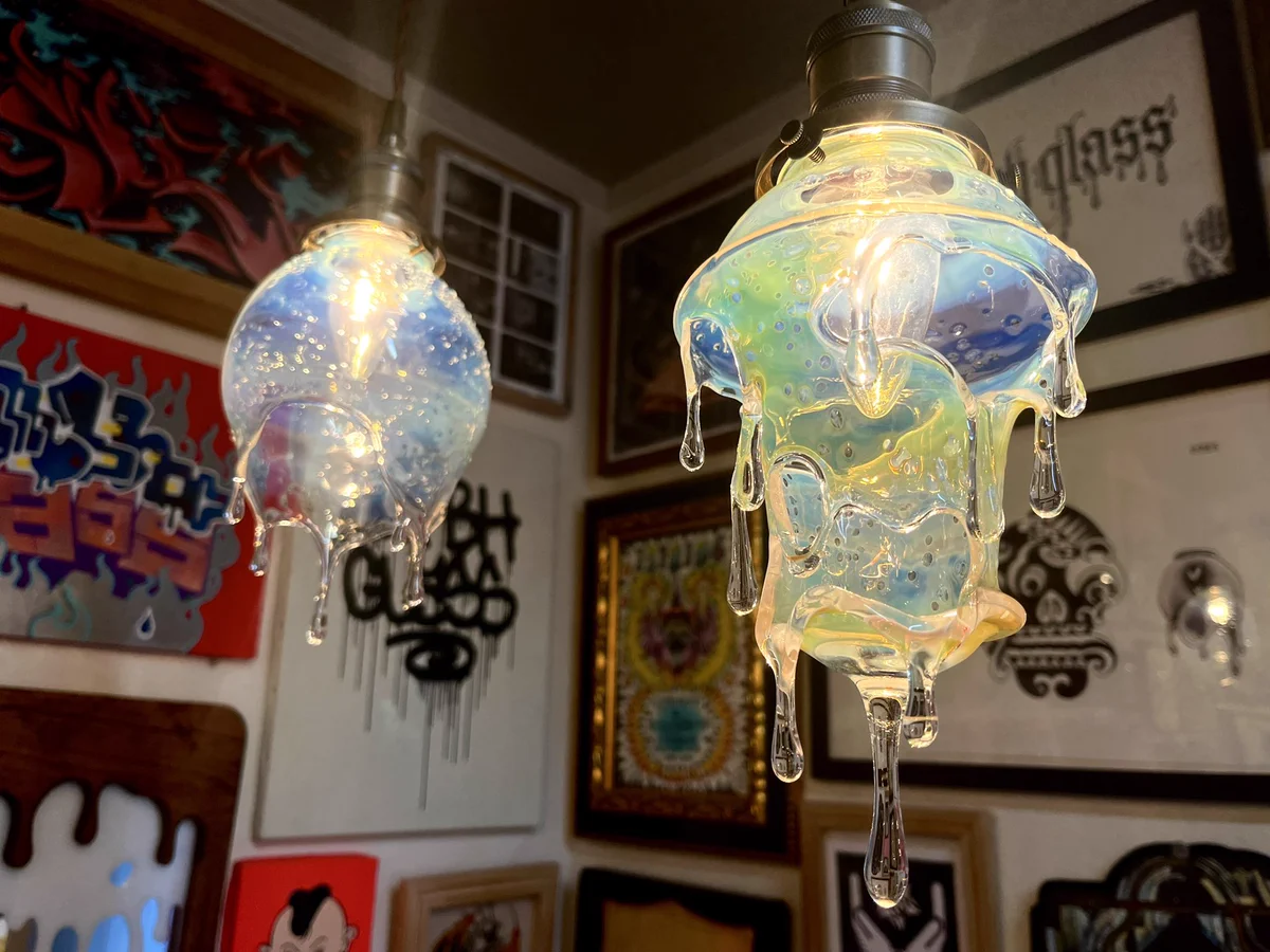 ❖Kumbhglassクンブグラスお香立てミニサイズ❖ガラスアートランプホルダー Kumbhglass クンブグラスお香立てミニサイズ❖ガラスアートランプ