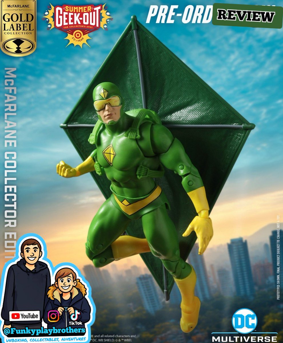 FunkyPlayBros's tweet photo. Monday vlog @mcfarlane_toys_official #kiteman hell yeah! https://t.co/8y3GFt4Z6L