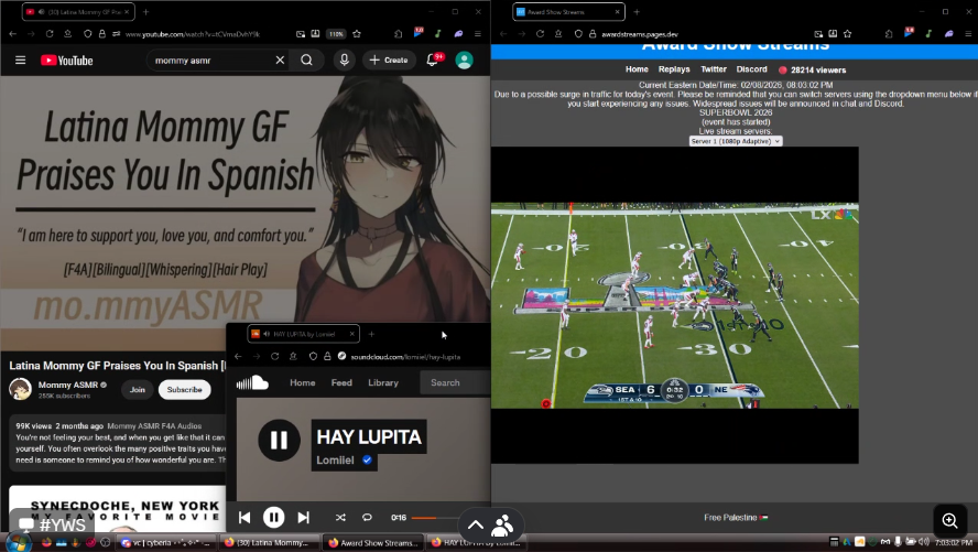asked bro to stream the superbowl and this is what i fucking see