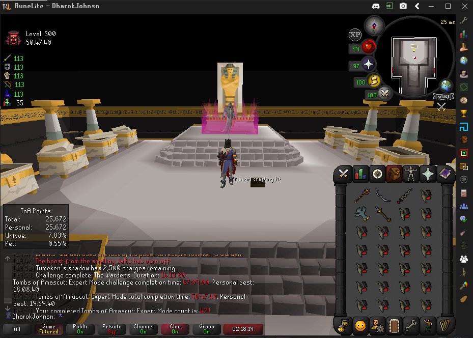 24 fang kits, 1 inventory, and I guess 10 wards too if that counts for anything.
