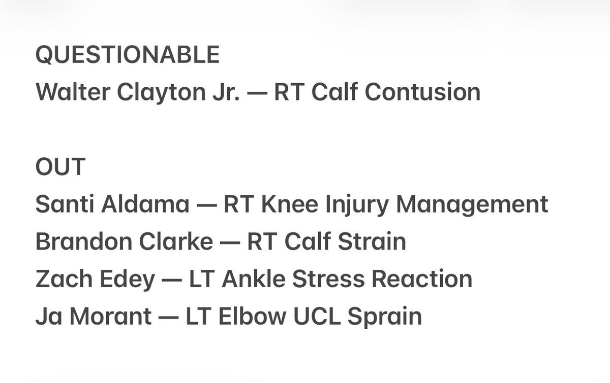 GrizzliesPR's tweet image. Status Report: @memgrizz at @warriors, February 9: