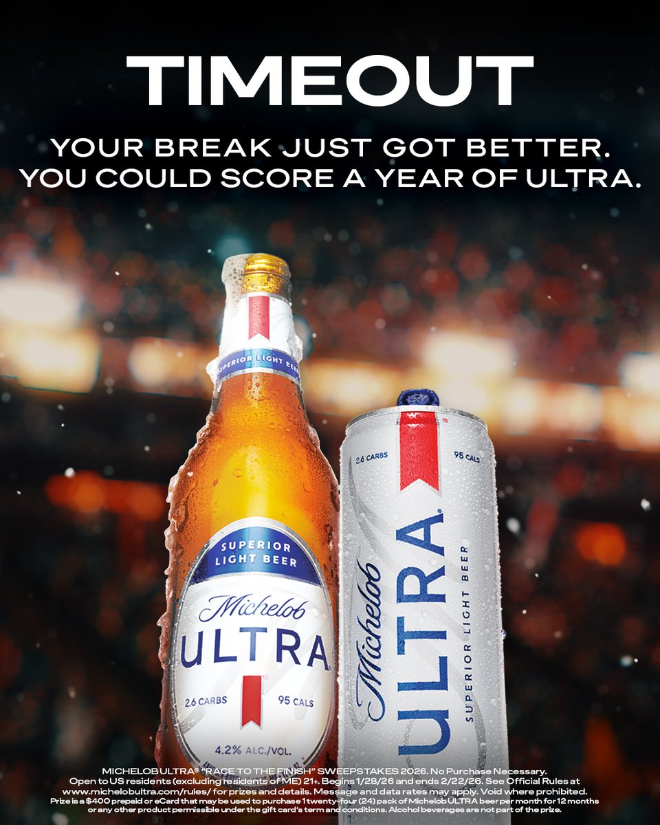 Michelob ULTRA tweet media