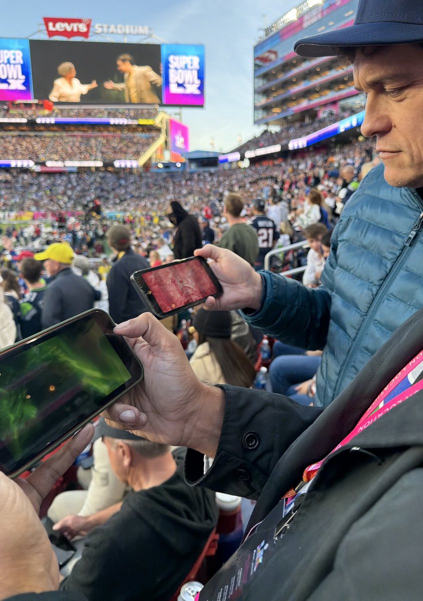 Watching the PROJECT HAIL MARY commercial at the SuperBowl
(Go Seahawks)