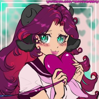 And a human sona version of the Valentine’s Day pfp pics for <a href="/MotherSnowy/">Mommy</a> and <a href="/SammyButterfly_/">Sammy Butterfly</a> ! #oc