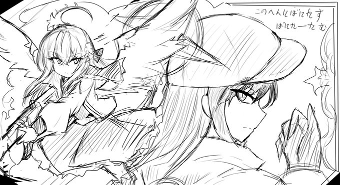 ラフ→色ラフ→完成 