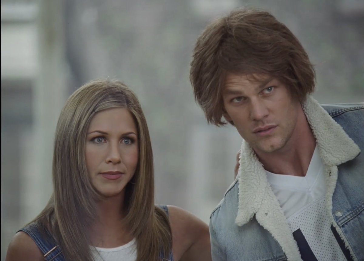 Variety's tweet image. The Dunkin Donuts #SuperBowl commercial featured de-aged Ben Affleck Jennifer Aniston, Matt LeBlanc, Jason Alexander. Ted Danson, Alfonso Ribeiro, Jaleel White and Jasmine Guy.

variety.com/2026/tv/news/d…