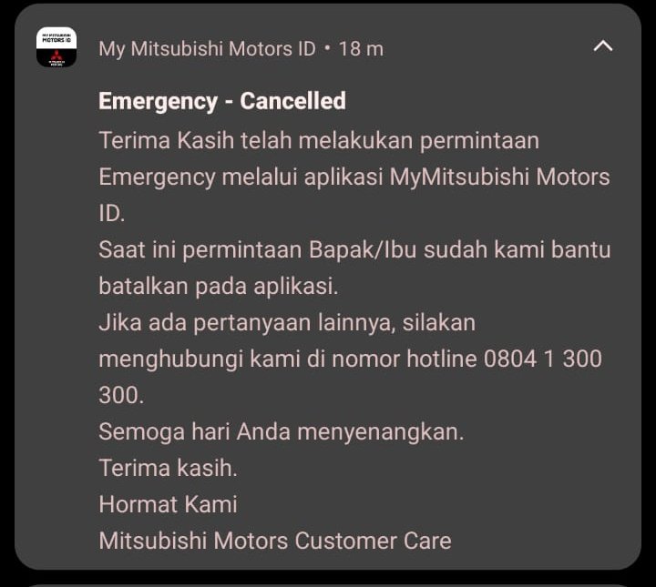 liaayuu's tweet photo. @Mitsubishi_ID Halo kak. Aku mau dm X tp tidak bisa. Ini kenapa bengkel 24 jam dibatalkan ? Dari kemarin loh kak https://t.co/GHHi94a3dR