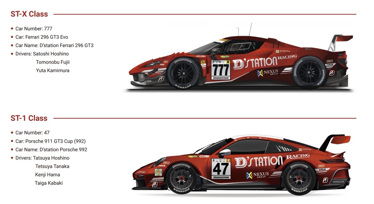 In #SuperTaikyu, @dstation_racing will switch to a Ferrari 296 GT3