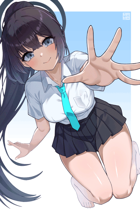 オリジナル生徒・中原チエ 
OC Young Chie 
#BlueAchieve #ブルアカ #블루아카이브 #Commission 