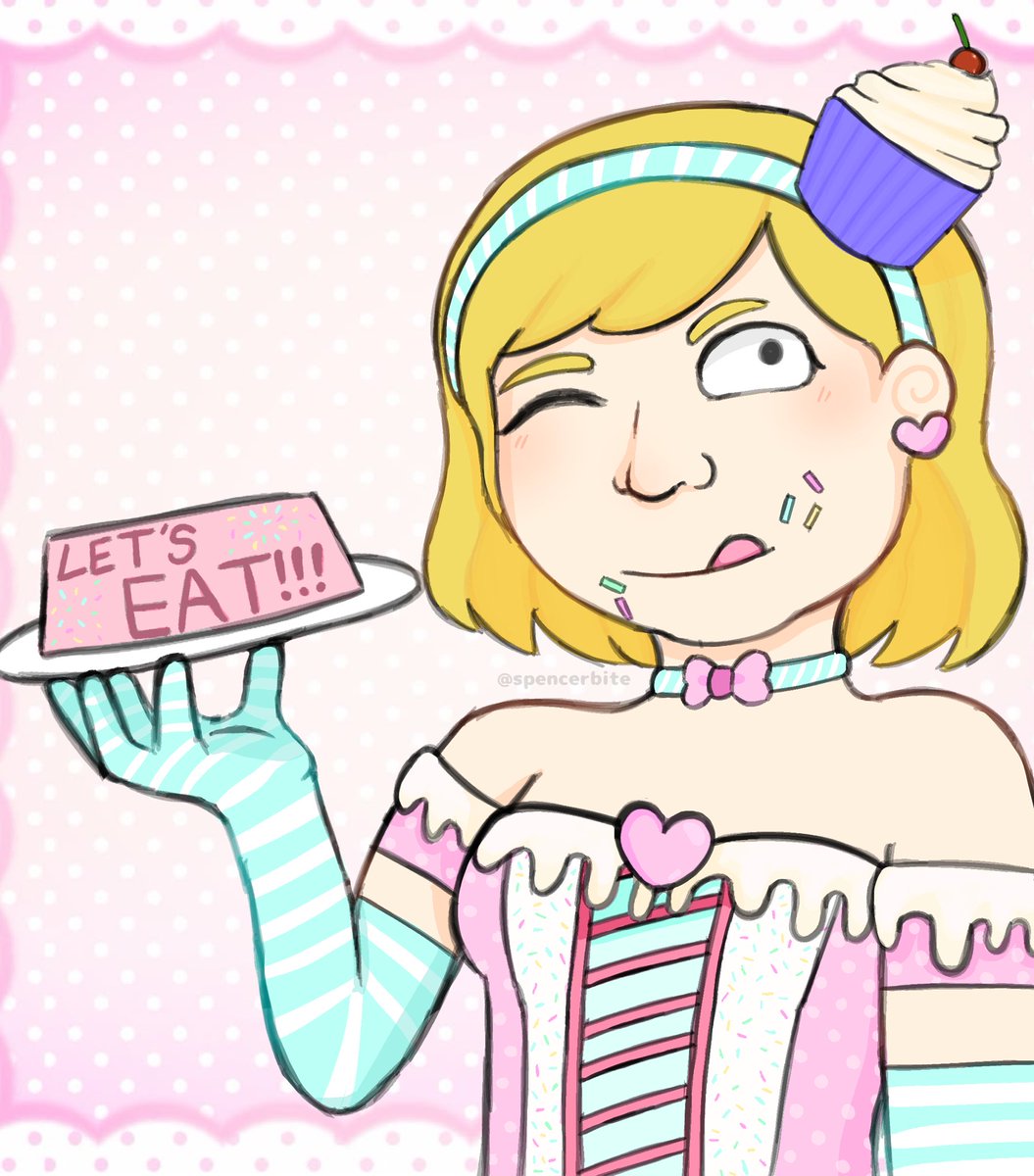 spencerbite's tweet image. Shawna! I was inspired by Katy perry’s old dessert/candy outfits ❤️‍🩹

Also they shadow banned my ass on TikTok for my Allen post 🥀

(I’m drawing Bradley for my next post🩷)
#KevinSpencer #shawnakevinspencer