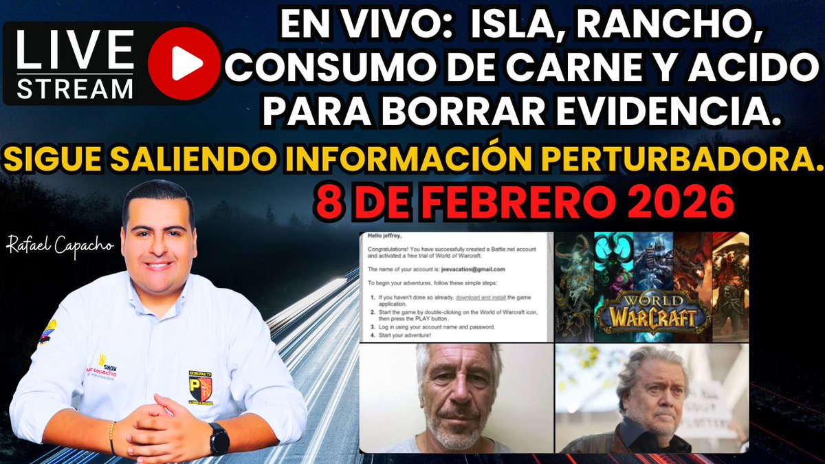 ISLA, RANCHO, CONSUMO DE CARNE Y ACIDO PARA BORRAR EVIDENCIA. youtube.com/live/SiDOY12LH… a través de <a href="/YouTube/">YouTube</a>