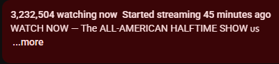 3.2 MILLION VIEWERS!
LET'S GOOO!! 🇺🇸