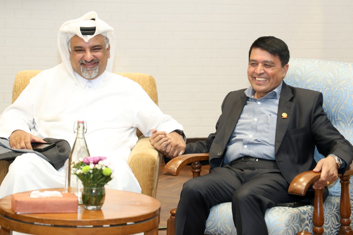 Pleased to welcome the delegation from <a href="/QatarChamber/">Qatar Chamber</a> to Kathmandu for discussions on operationalising the FNCCI–Qatar Joint Business Council. Building on the April 2024 agreement, we aim to deepen trade, investment &amp; private-sector partnerships between Nepal and Qatar.