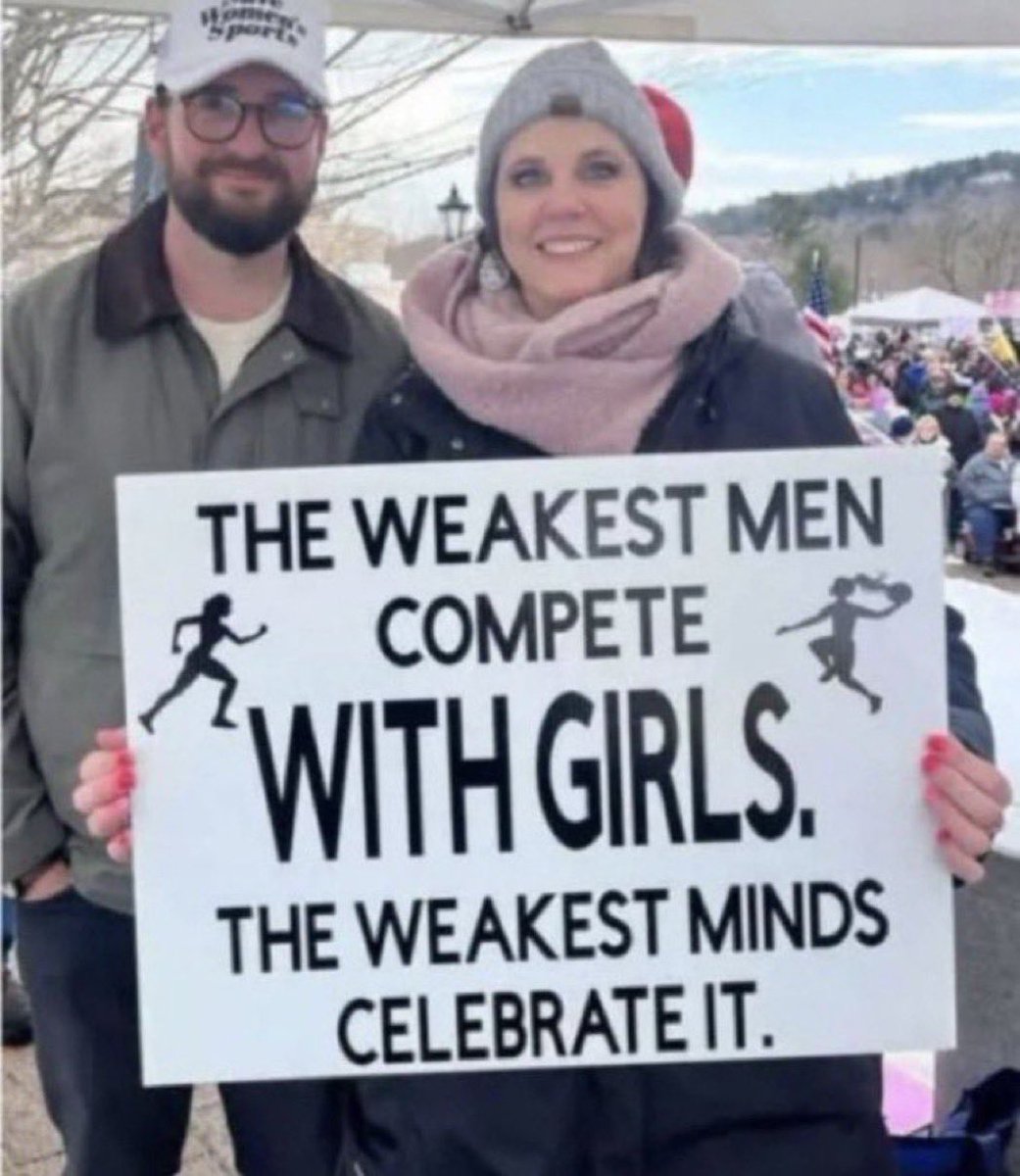 The weakest men compete with girls. The weakest minds celebrate it.