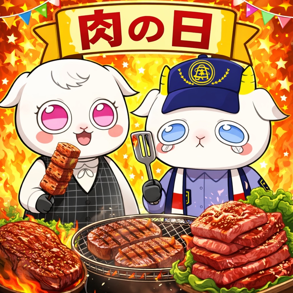 aigis_security's tweet photo. 今日は2月9日＃肉の日🍖
しっかり食べて、しっかり備える。
パワーチャージして、本日も地域の安全を守ります！

皆さんもスタミナをつけて行きましょう💪

＃アイギスセキュリティ株式会社
＃警備
＃肉の日 https://t.co/gzW8Iun54b