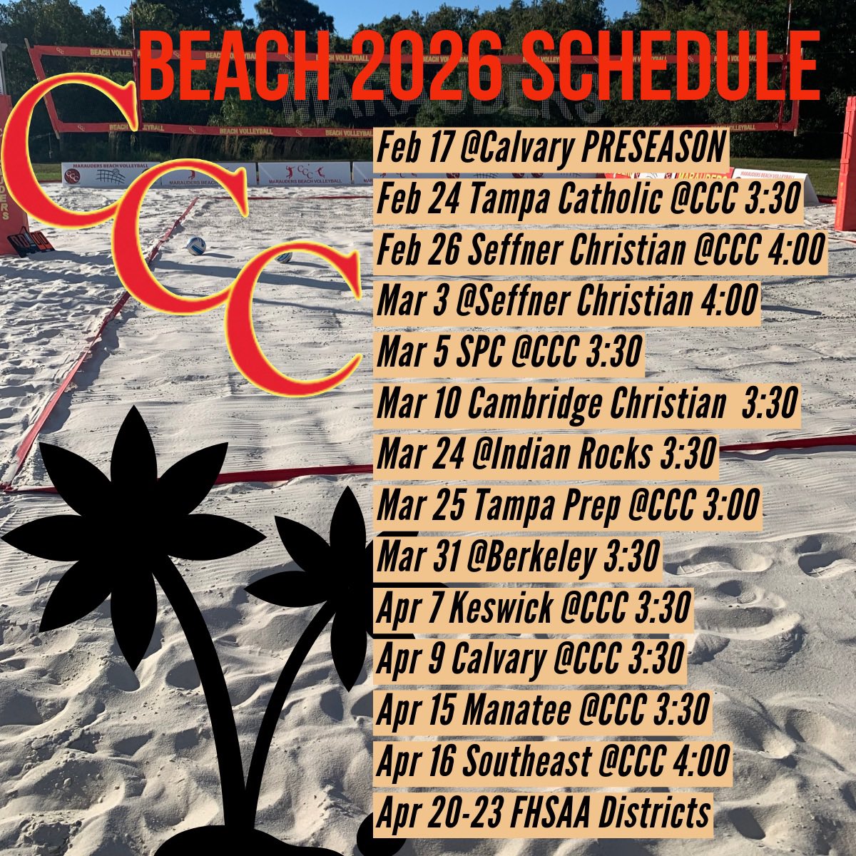 CCC Beach Volleyball tweet media