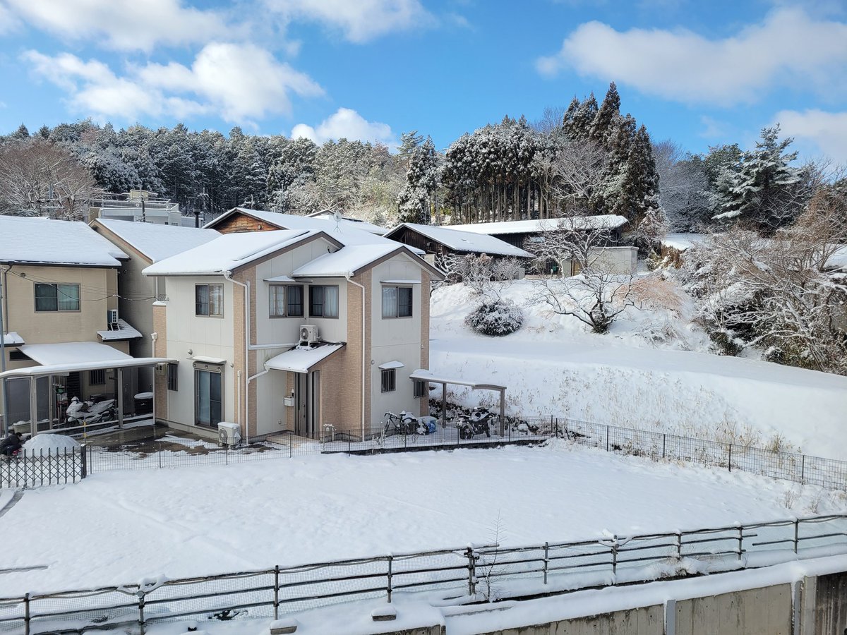 lupin_330's tweet photo. 久々の積雪❄❄☃️
半数以��がクルマでの出勤を断念
ほとんどが遅刻なので朝礼も中止😅 https://t.co/knF5x1UyiE