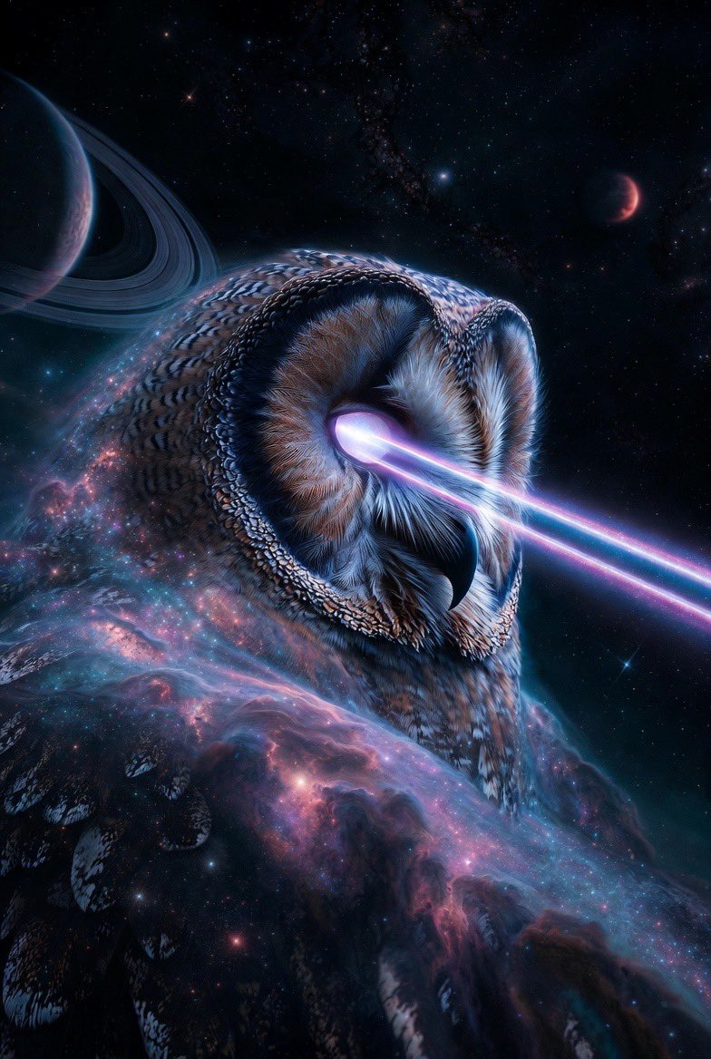 cstanley's tweet photo. The Superb Owl by Grok Imagine https://t.co/NZJXOdsb7t