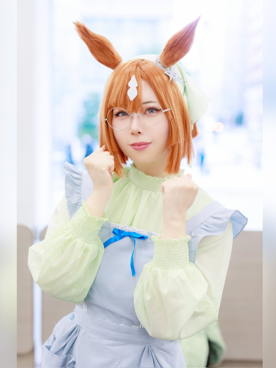 コスプレ ウマ娘 イクノディクタス
Melty♡ for U エプロン衣装

もうすぐバレンタイン💚
準備、がんばります👓️✨

📸:<a href="/KURAPHOTO1/">クラッチ</a> 
#ウマ娘になってしまいました